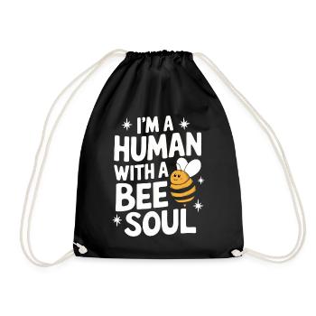 abeille abeille apicultrice abeille abeille - Sac de sport léger - noir - Devant