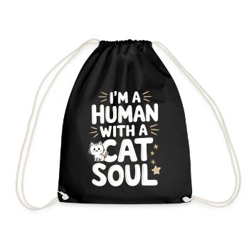 Chat Chats Amoureux Chat Propriétaire Chaton - Sac de sport léger - noir - Devant