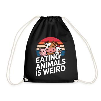 Végétarien Végétalien Végétarien Végétarien - Sac de sport léger - noir - Devant