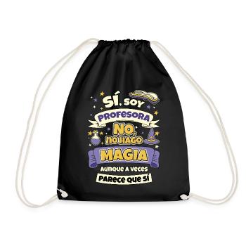 I'm a Teacher I Don't Do Magic - Drawstring Bag - black - Front