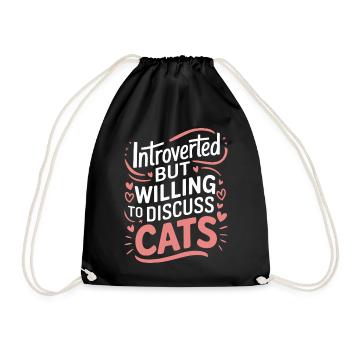 Introverti, antisocial, introverti - Sac de sport léger - noir - Devant