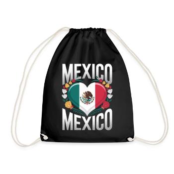 Mexico Mexico Mexican Spanish - Drawstring Bag - black - Front