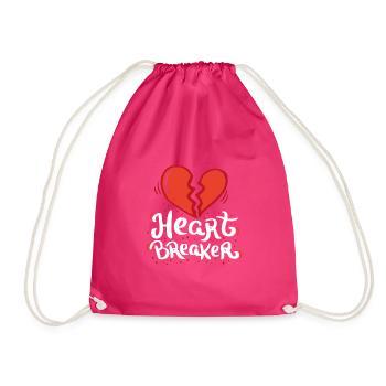 coeur coeur amour Heartbreaker relation amoureuse - Sac de sport léger - fuchsia - Devant