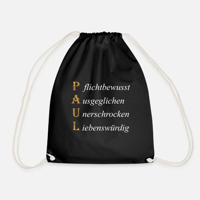 Guter Paul - Turnbeutel - Schwarz