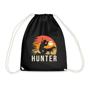 Jagd Jagd Cooles Geschenk für Jäger - Turnbeutel - Schwarz - Vorne