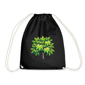 Feuille d’érable Érable Canadien Canada Nature - Sac de sport léger - noir - Devant