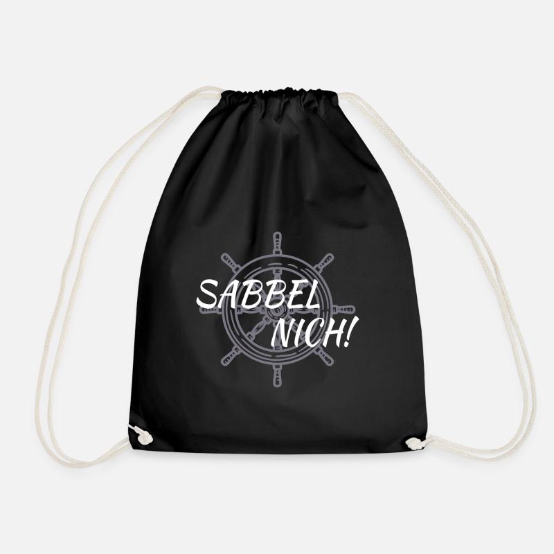 Sabbel nich! - Turnbeutel - Schwarz