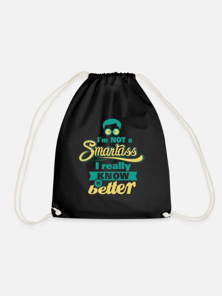 random Mix Smartass colour set 1 - Turnbeutel - Schwarz