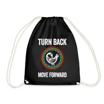 Sankofa Symbol Adinkra Ghana Black - Drawstring Bag - black - Front
