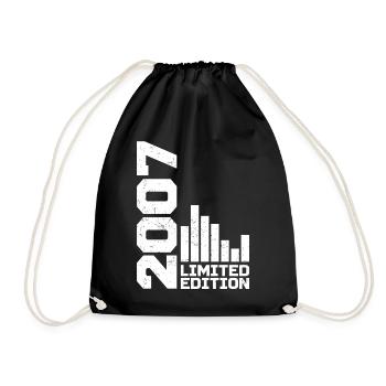 Vintage 2007 Geburtstagsgeschenk 2007 Baujahr 2007 - Turnbeutel - Schwarz - Vorne