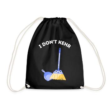I don't kehr - Brummiger Besen - Turnbeutel - Schwarz - Vorne