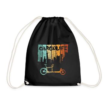 Vélo cargo Cargobike vélo cargo vélo Ebike - Sac de sport léger - noir - Devant