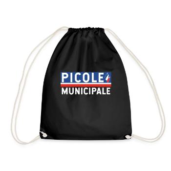tee-shirt picole municipale - Sac de sport léger - noir - Devant