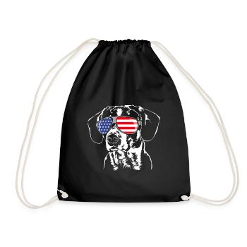 BUNNY DOGGY Drapeau américain USA Wilsigns - Sac de sport léger - noir - Devant