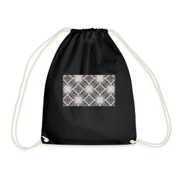 Old window glass with Nordic light - Drawstring Bag - black - Front