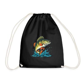 Perche Pêche aux carnassiers - Sac de sport léger - noir - Devant