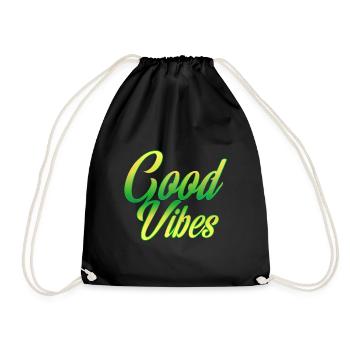 Bonnes vibrations - Sac de sport léger - noir - Devant
