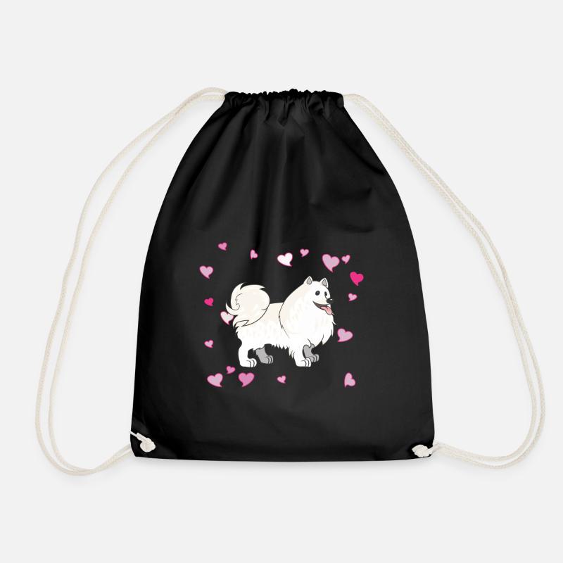 Niedliches Spitz Design für Tierliebhaber& Hunde - Turnbeutel - Schwarz