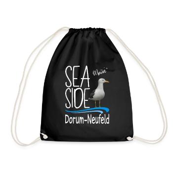 Moin Dorum-Neufeld Wurster Nordseeküste Mouette - Sac de sport léger - noir - Devant