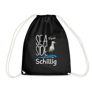 Schillig mer du Nord Moin île schillig Sea Side Möwe - Sac de sport léger - noir - Devant