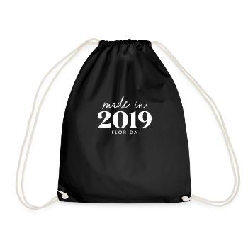 Made 2019 in Florida. Cute Birthday Party - Turnbeutel - Schwarz - Vorne