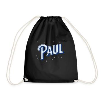 Nom de Paul personnalisé - Sac de sport léger - noir - Devant