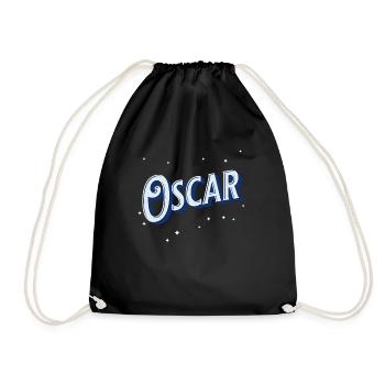Oscar names personalized - Drawstring Bag - black - Front