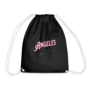 Noms Angeles personnalisés - Sac de sport léger - noir - Devant