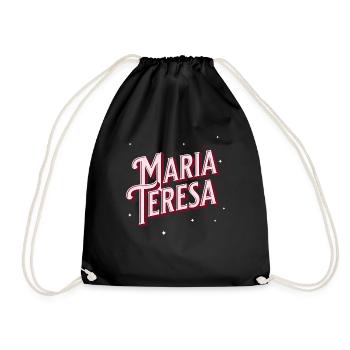 Maria Teresa names personalized - Drawstring Bag - black - Front