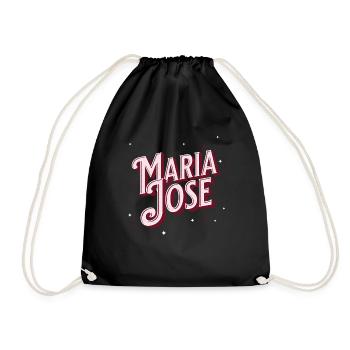 Maria Jose name personalized - Drawstring Bag - black - Front