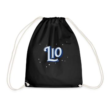 Lio name personalized - Drawstring Bag - black - Front