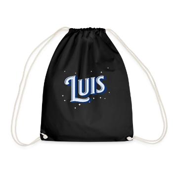 Luis Name Personalized - Drawstring Bag - black - Front