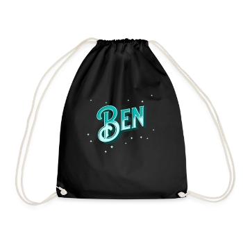 Noms de Ben personnalisés - Sac de sport léger - noir - Devant