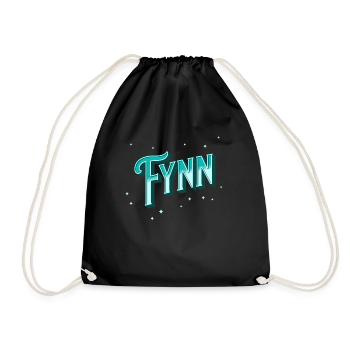 Fynn noms personnalisés - Sac de sport léger - noir - Devant