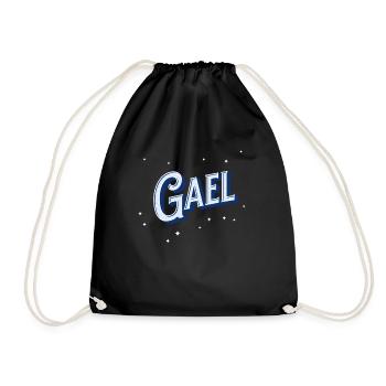 Nom Gael personnalisé - Sac de sport léger - noir - Devant