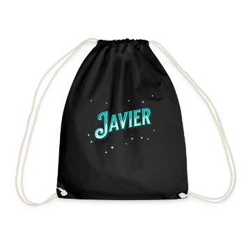 Javier nomme des noms personnalisés - Sac de sport léger - noir - Devant
