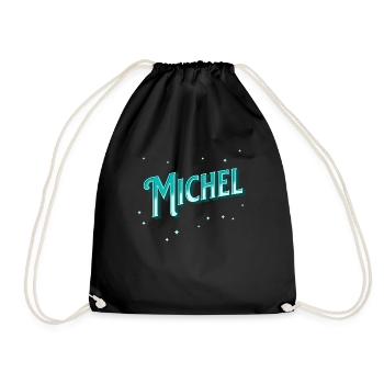 Michel nomme des prénoms personnalisés - Sac de sport léger - noir - Devant