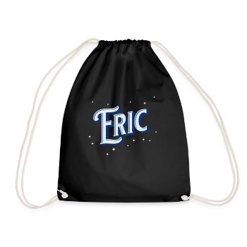 Eric nomme des noms personnalisés - Sac de sport léger - noir - Devant