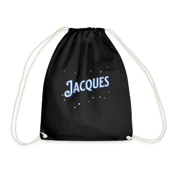 Nom Jacques personnalisé - Sac de sport léger - noir - Devant