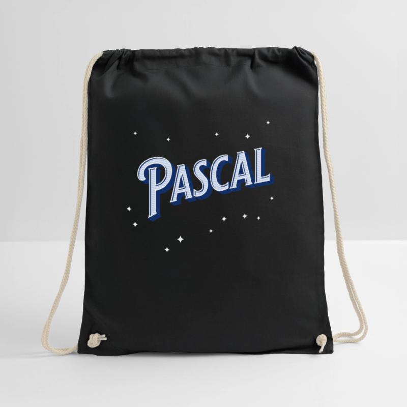Pascal name personalized Drawstring Bag