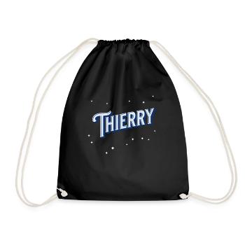 Thierry nom personnalisé - Sac de sport léger - noir - Devant