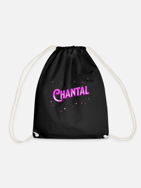 Chantal Namen personalisiert - Turnbeutel - Schwarz