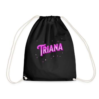 Noms Triana Personnalisés - Sac de sport léger - noir - Devant