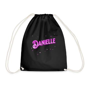 Danielle nom personnalisé - Sac de sport léger - noir - Devant