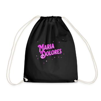 Maria Dolore's name personalized - Drawstring Bag - black - Front