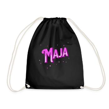 Nom Maya personnalisé - Sac de sport léger - noir - Devant
