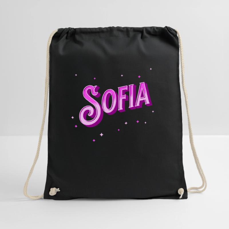 Sofia name personalized Drawstring Bag