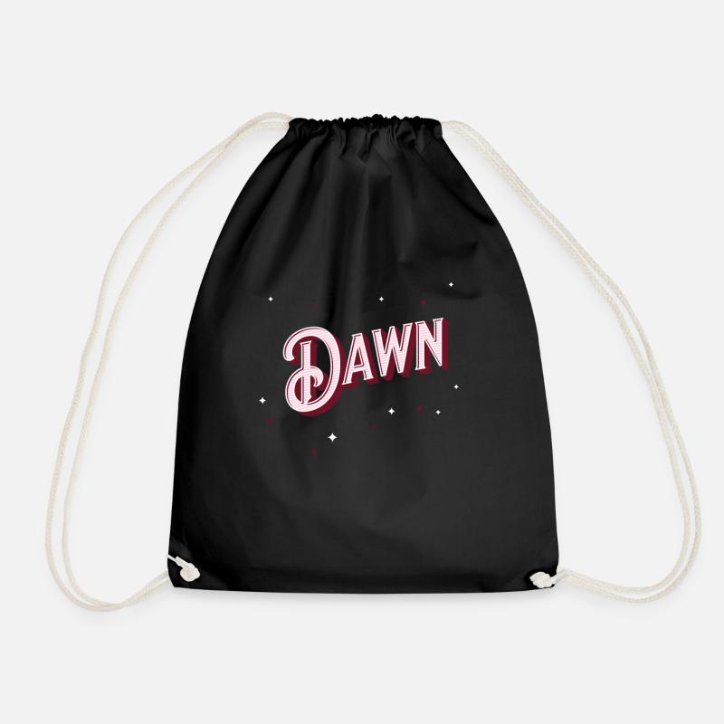 Dawn Namen personalisiert - Turnbeutel - Schwarz