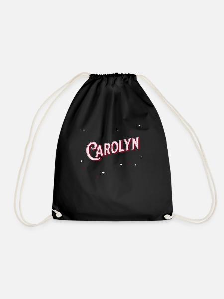 Carolyn Namen personalisiert - Turnbeutel - Schwarz