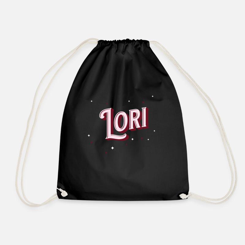 Lori Namen personalisiert - Turnbeutel - Schwarz